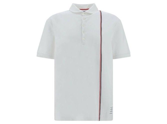 Thom Browne Polo a righe Bianco - vista 4