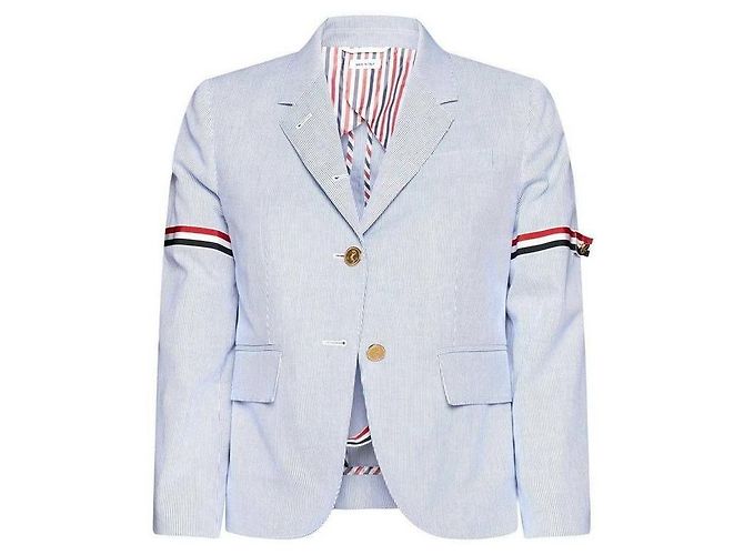 Thom Browne Giacca a righe - vista 4