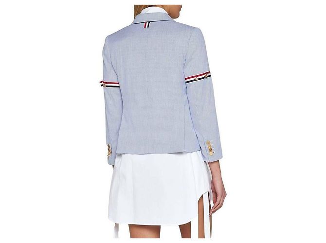 Thom Browne Giacca a righe - vista 6