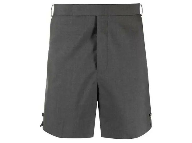 Thom Browne Twill Low Rise Mini Shorts - view 4