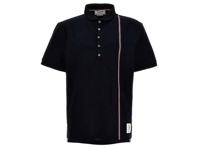 Thom Browne Gestreiftes Polohemd Blau - Ansicht 4