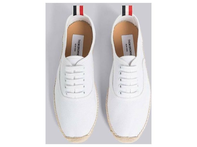 Thom Browne Sneaker Heritage in Tela Espadrille - vista 4