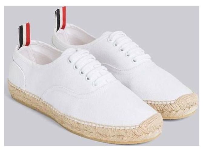 Thom Browne Sneaker Heritage in Tela Espadrille - vista 8