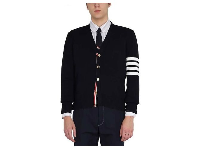 Thom Browne Streifen Milano Strickjacke - Ansicht 4