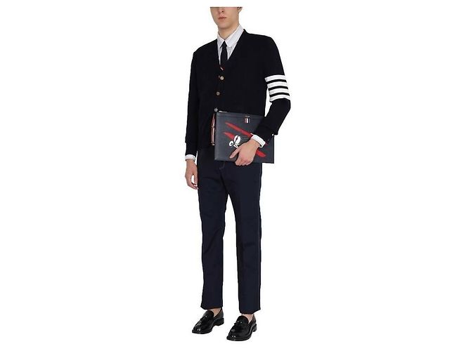 Thom Browne Streifen Milano Strickjacke - Ansicht 5