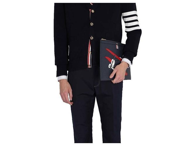 Thom Browne Streifen Milano Strickjacke - Ansicht 6