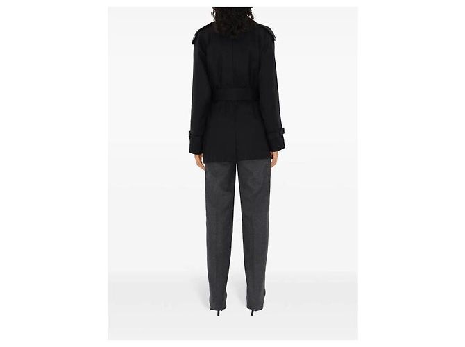 Burberry Gabardine Trench Coat Jacket - view 7
