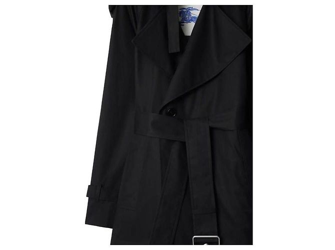 Burberry Gabardine Trench Coat Jacket - view 8