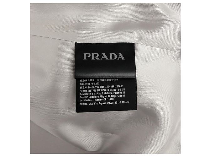 Prada Men's Napa Leather Triangular Logo Lambskin Short Sleeve Shirt Jacket Beige Brown - view 11
