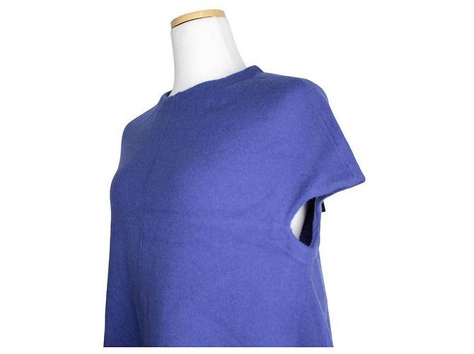 Balenciaga Vestido de punto azul real - vista 4