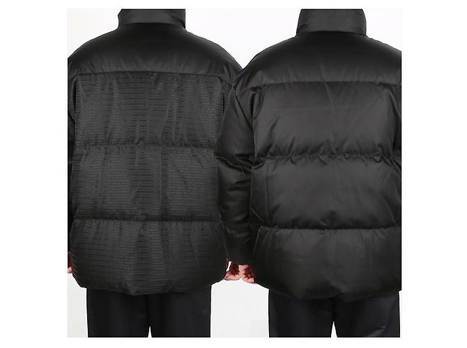Prada Logo Re-Nylon Down Padding Black - view 4
