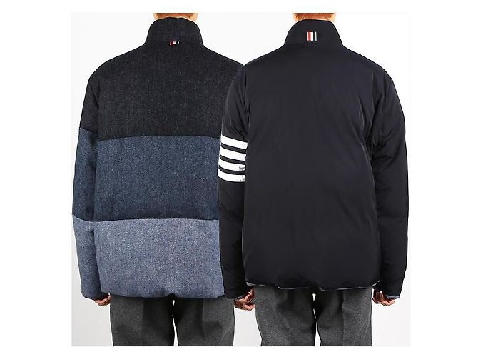 Thom Browne Diagonal Reversible Down Jacket - view 12
