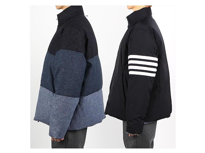 Thom Browne Diagonal Reversible Down Jacket - view 3