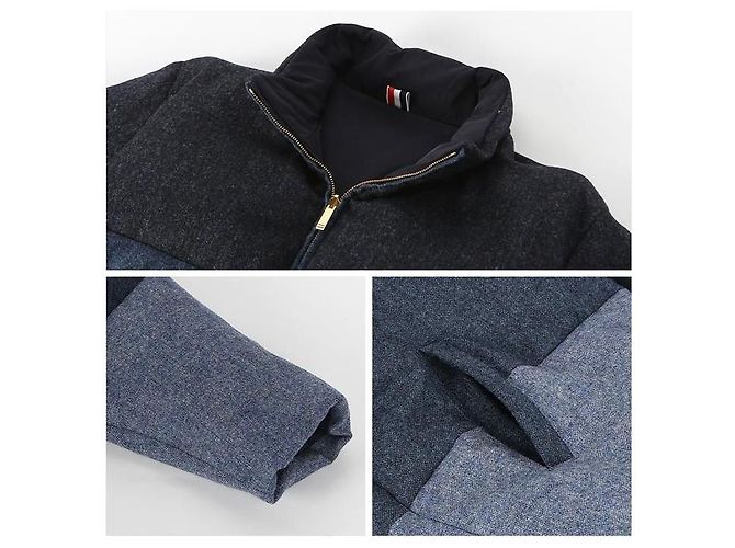 Thom Browne Diagonal Reversible Down Jacket - view 5