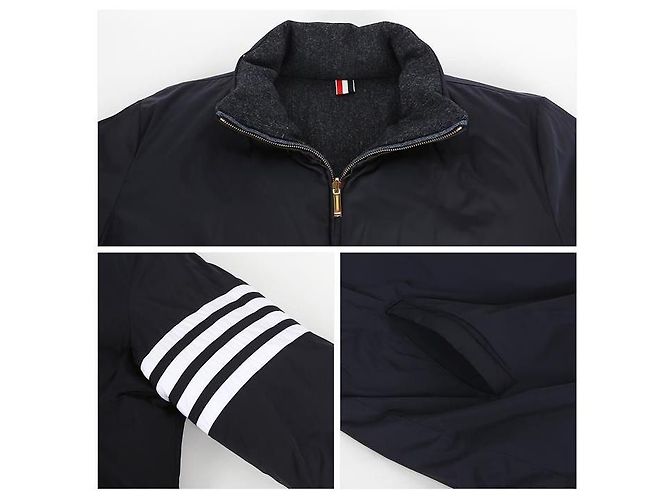 Thom Browne Diagonal Reversible Down Jacket - view 7