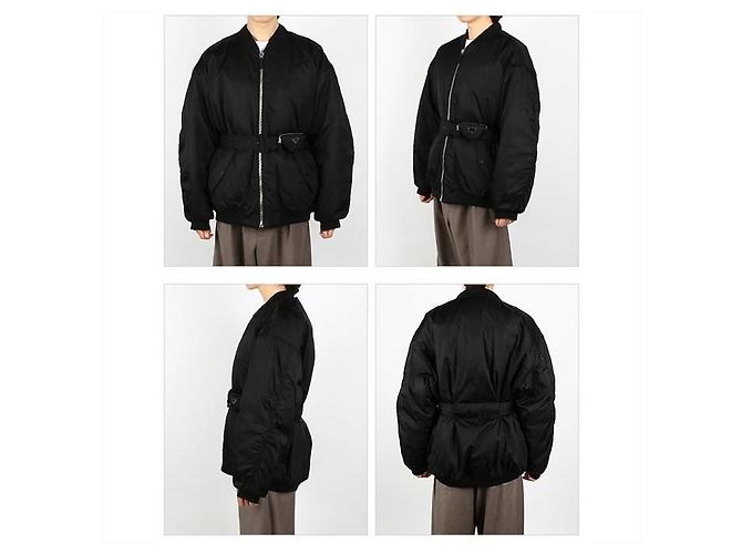 Prada Re-Nylon Belt Bomber Jacket - view 10