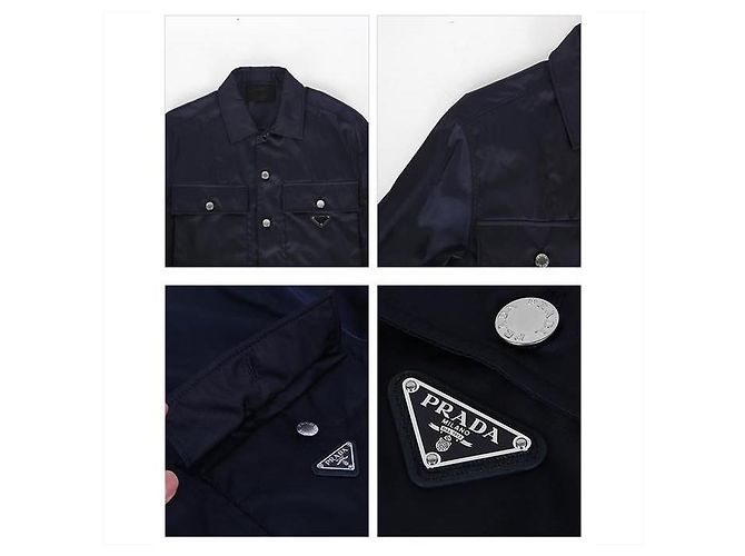 Prada Nylonjacke Blau - Ansicht 11