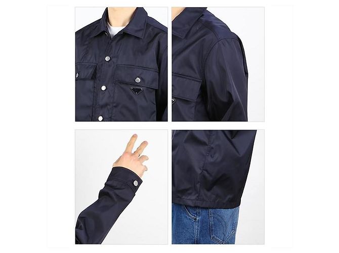 Prada Nylonjacke Blau - Ansicht 3