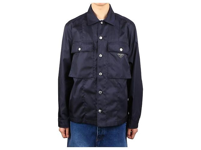 Prada Nylonjacke Blau - Ansicht 8