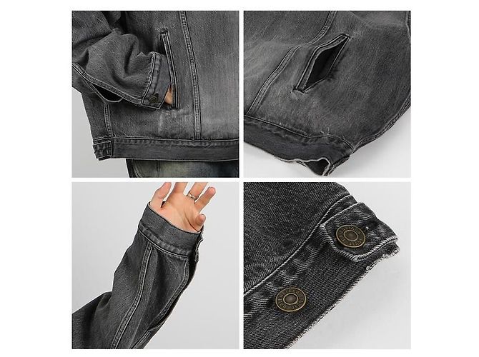 Balenciaga Giacca con cappuccio Nero - vista 13