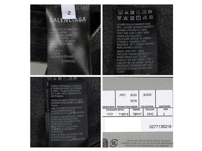 Balenciaga Giacca con cappuccio Nero - vista 14