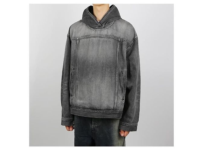Balenciaga Giacca con cappuccio Nero - vista 2
