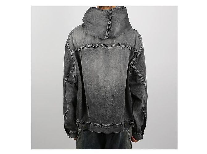 Balenciaga Giacca con cappuccio Nero - vista 4