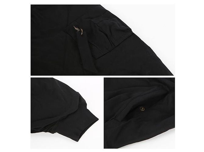 Balenciaga Giacca Bomber con Cappuccio Imbottita Nero - vista 16