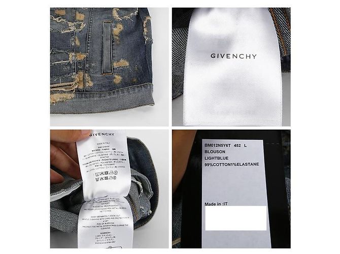 Givenchy Oversized Denim Bomberjacke Hellblau - Ansicht 14
