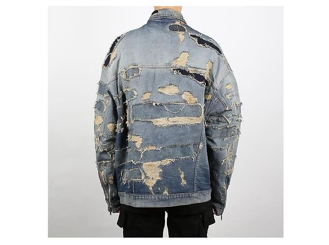 Givenchy Oversized Denim Bomberjacke Hellblau - Ansicht 4