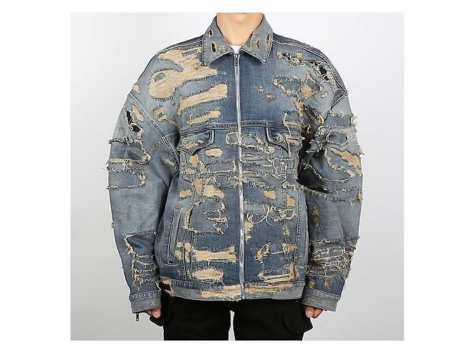 Givenchy Oversized Denim Bomberjacke Hellblau - Ansicht 9