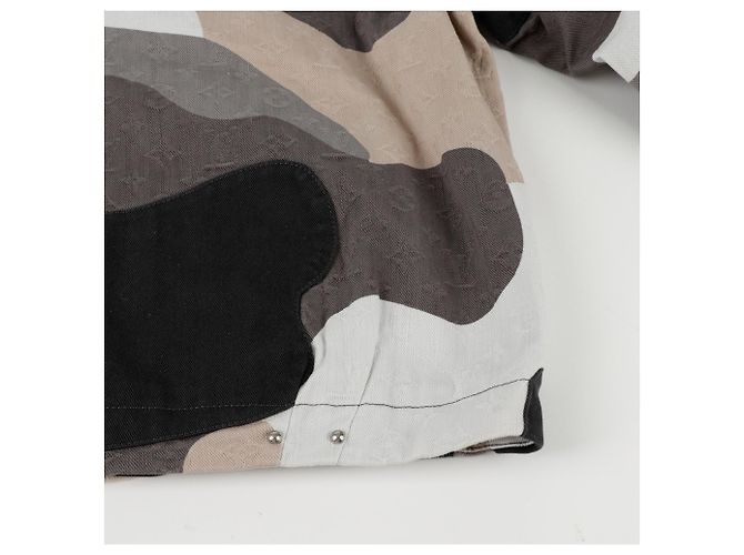 Louis Vuitton Patchwork-Porträt-Denimjacke Größe Mehrfarben - Ansicht 17