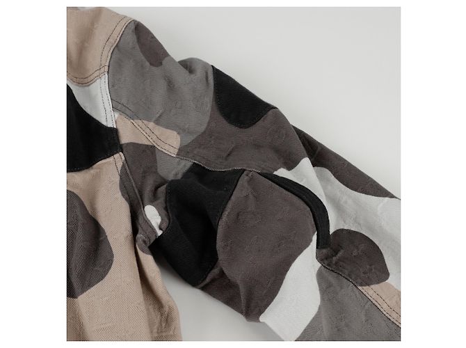 Louis Vuitton Patchwork-Porträt-Denimjacke Größe Mehrfarben - Ansicht 18