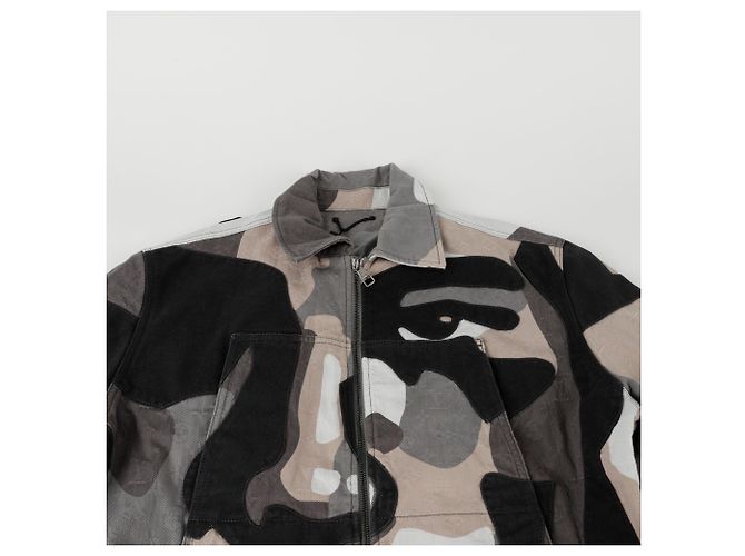 Louis Vuitton Patchwork-Porträt-Denimjacke Größe Mehrfarben - Ansicht 3