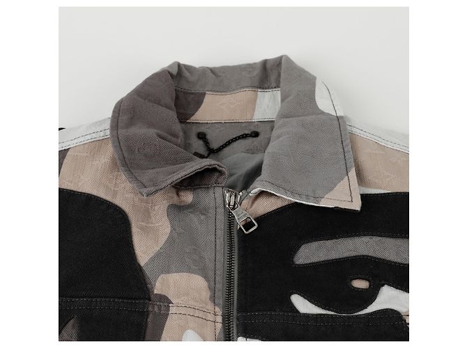Louis Vuitton Patchwork-Porträt-Denimjacke Größe Mehrfarben - Ansicht 4