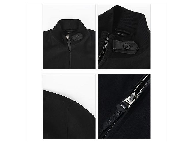 Tom Ford Mohair Hop Color Bomber Schwarz - Ansicht 10