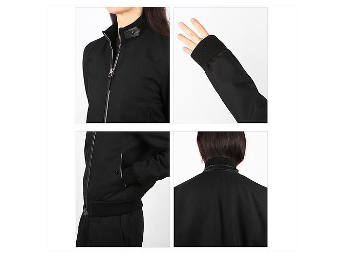 Tom Ford Mohair Hop Color Bomber Schwarz - Ansicht 3