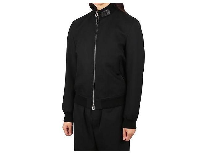 Tom Ford Mohair Hop Color Bomber Schwarz - Ansicht 7
