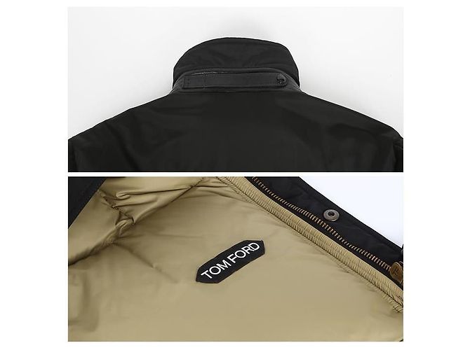 Tom Ford Quilted Down Jacket Black - view 7