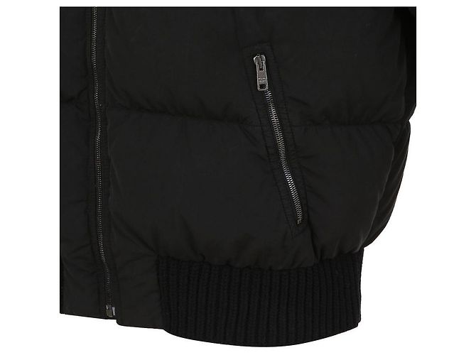 Prada Medium Weight Cotton Down Jacket Black - view 8