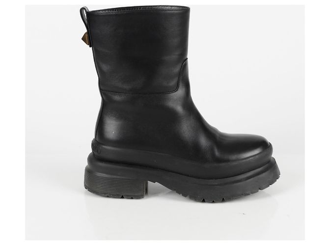 Valentino Stivaletti Roman Stud Nero - vista 2