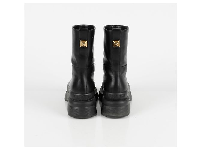 Valentino Stivaletti Roman Stud Nero - vista 8
