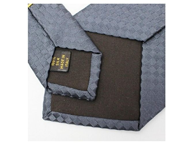 Louis Vuitton Silk Tie Damier Pattern LOUIS VUITTON Men's Brown - view 6