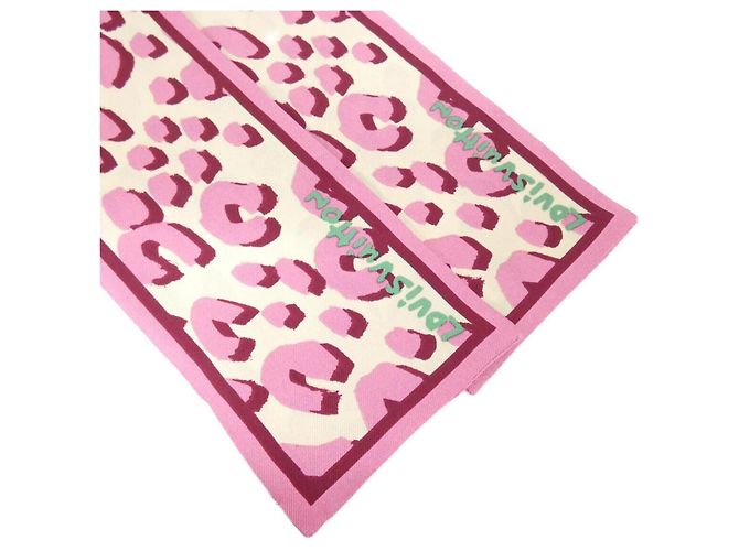 Foulard in seta rosa Louis Vuitton - vista 2