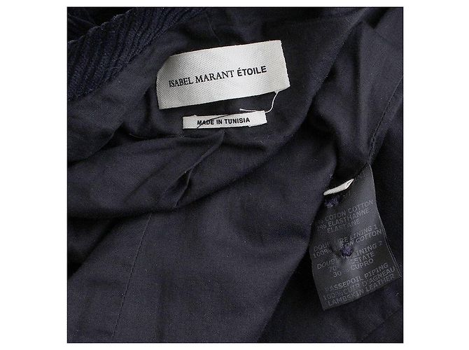 Navy Cord-Jacke Isabel Marant Étoile Blau - Ansicht 3