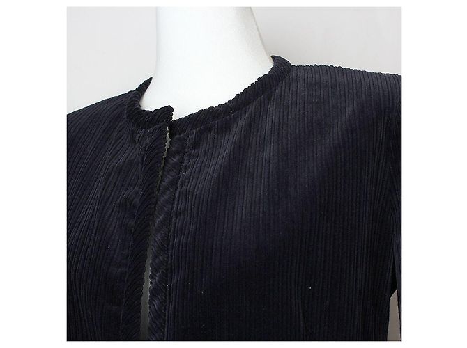 Navy Cord-Jacke Isabel Marant Étoile Blau - Ansicht 4