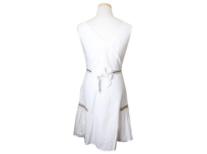 Moschino Abito bianco con dettagli zip Chip Chic - vista 2
