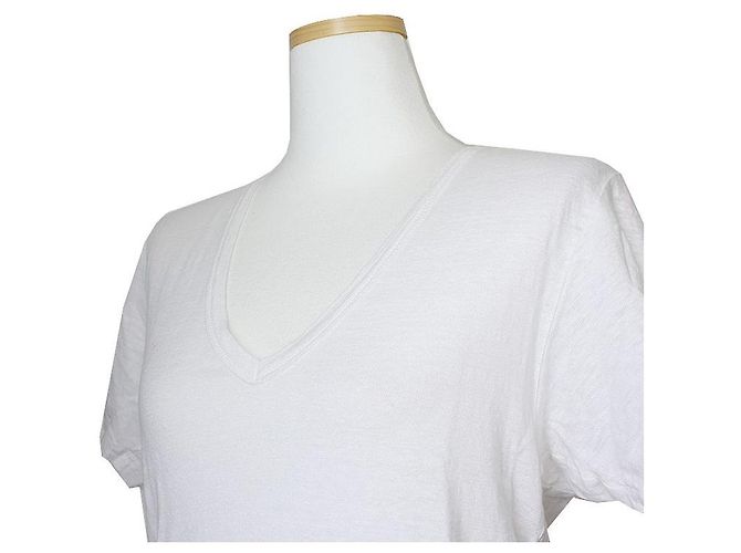 Ivory U-Ausschnitt Leinen T-Shirt von Isabel Marant Étoile Weiß - Ansicht 4