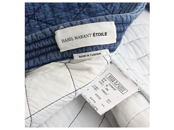 Chaqueta de algodón matelassé Isabel Marant Étoile Azul - vista 3