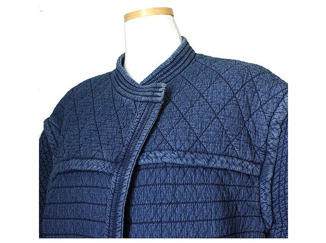 Chaqueta de algodón matelassé Isabel Marant Étoile Azul - vista 4